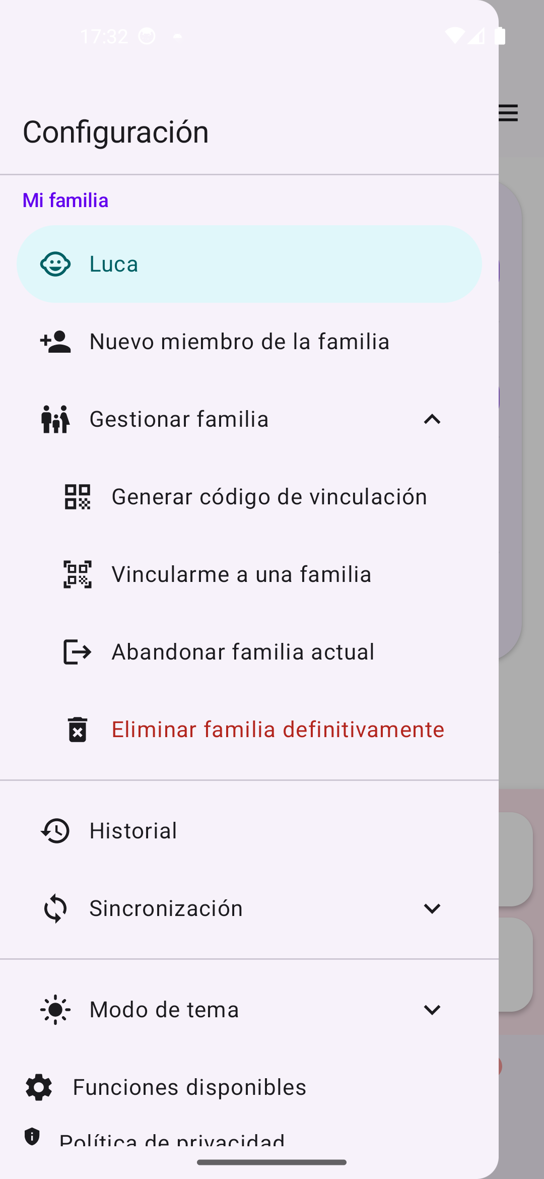 Configuración